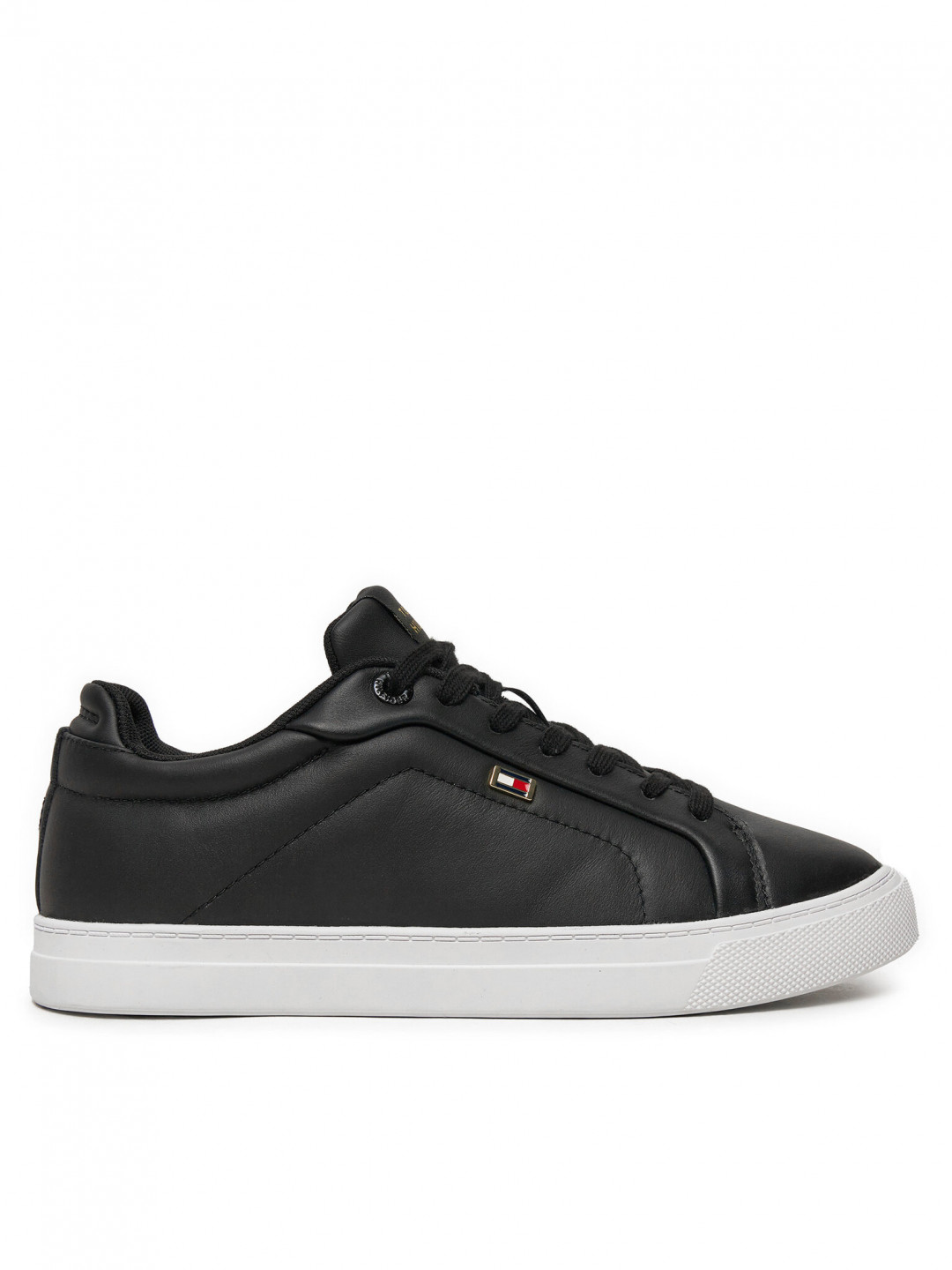 Tommy Hilfiger Sneakersy Icon Court Sneaker Flag FW0FW08327 Černá